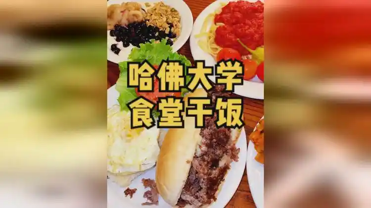 今儿去打卡哈佛大学食堂!看看全世界最聪明的学生每天都吃啥!