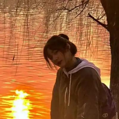 落日侧面女头 高清唯美的侧脸女头落日余晖图片_女生头像_美头网