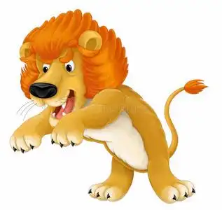 动漫霸气狮子卡通动物狮子漫画照片