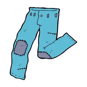 牛仔裤卡通图片-牛仔裤卡通素材-牛仔裤卡通插画-摄图新视界