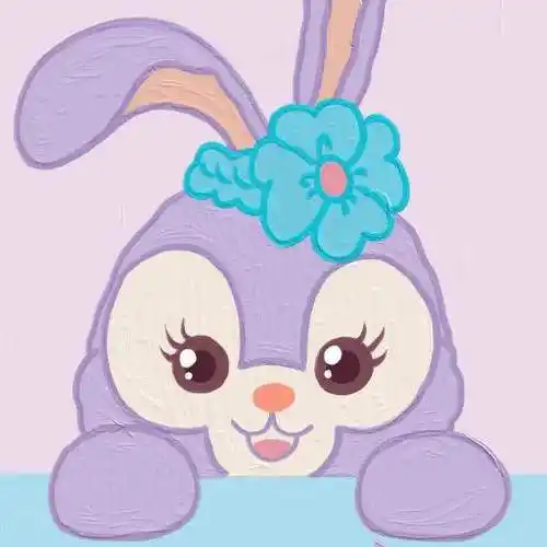 迪士尼卡通手绘头像星黛露,卡通动漫,可爱迪士尼油画星黛露