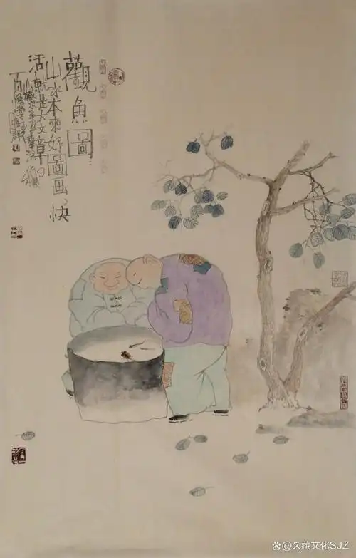 清奇与拙朴,他的新文人画作品有趣有料