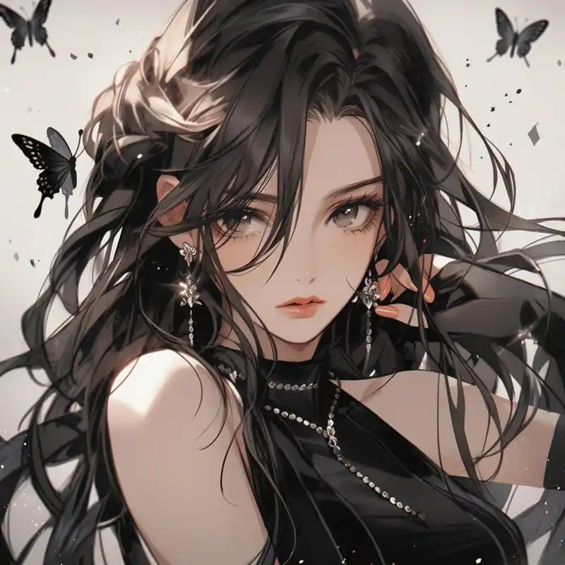 ai绝美女生华丽头像