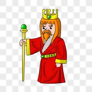 手绘国王图片