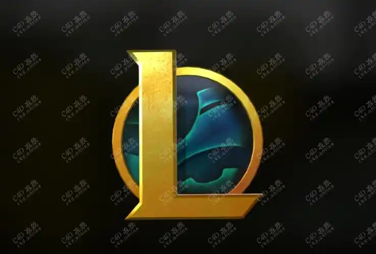英雄联盟标志logo品牌模型下载c4d模型