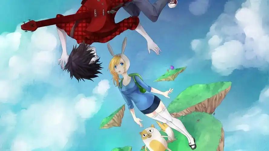 爱音乐的动漫吉他美女唯美图片桌面壁纸高清下载 第一辑