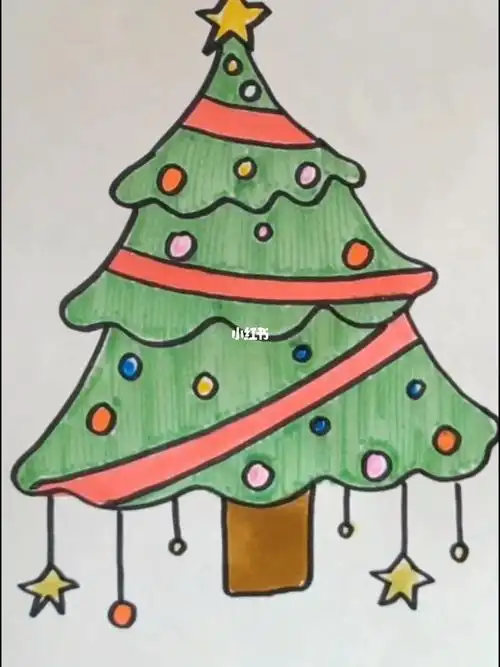 简单画圣诞树