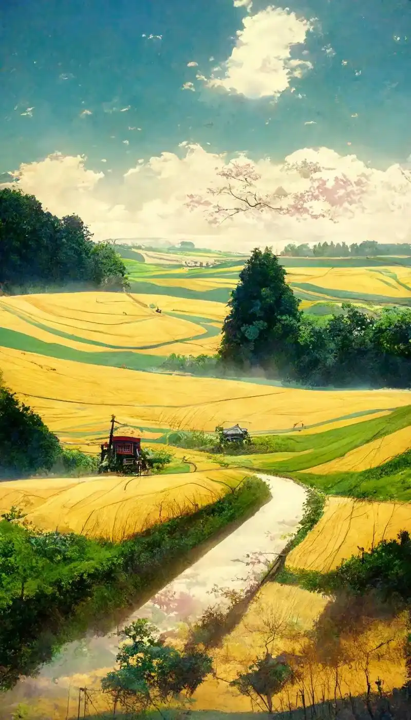 宫崎骏画风下的乡村田园.有没有和我一样,厌倦了大城市的内卷, - 抖音