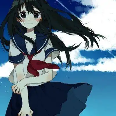 校园风头像女动漫穿校服图片_女生动漫头像_头像屋