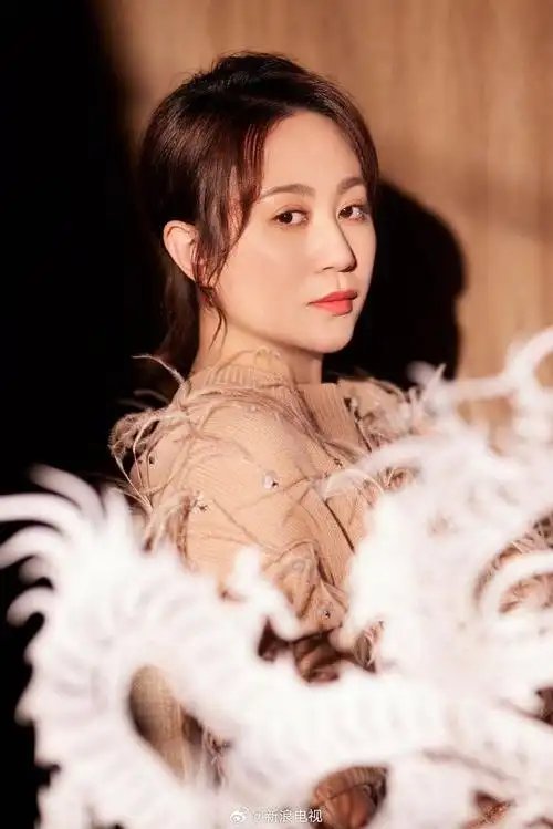 omg马丽演员马丽最新的光影写真释出拿着龙年元素的马丽