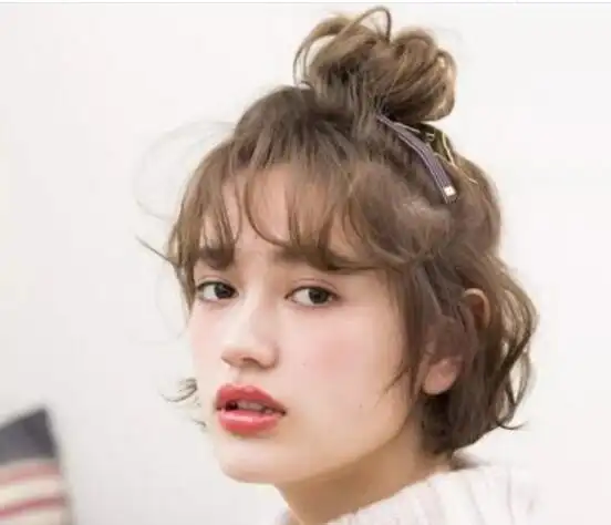 女生烫刘海发型图片把刘海烫卷好看吗