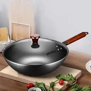 【炒菜锅家用铁锅圆底爱仕达】炒菜锅家用铁锅圆底爱仕达品牌,价格