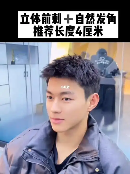 百搭男士摩根前刺发型清爽干净