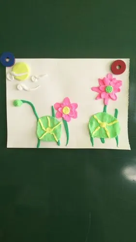 有趣的黏土贴画