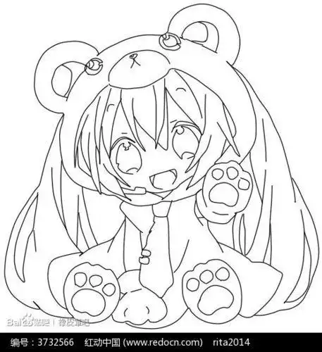 眼睛 黑色迷你可爱闺蜜篇 迷你人物简笔画 手绘动漫动漫简笔画手绘