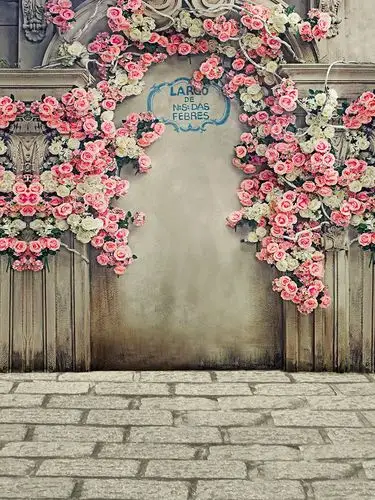 纤竹舞(qian zhu wu) 新款红直播背景布3d主播背景墙服装拍照背景背景