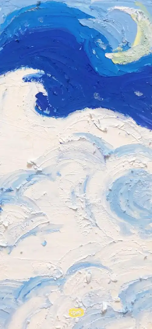 油画质感壁纸artset 高清壁纸 可爱简约 纯色壁纸插画手绘 转载:辻野