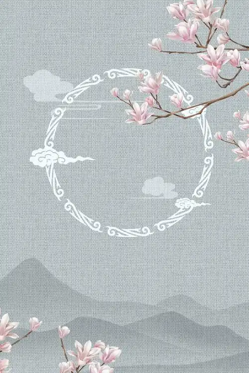 25款古风影楼花鸟背景模板psd素材,199期【免费】_橙子