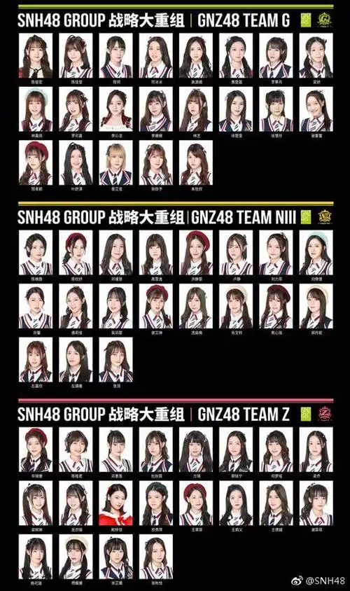 一线丨snh48解散五支女团全团重组官方对人气成员没影响