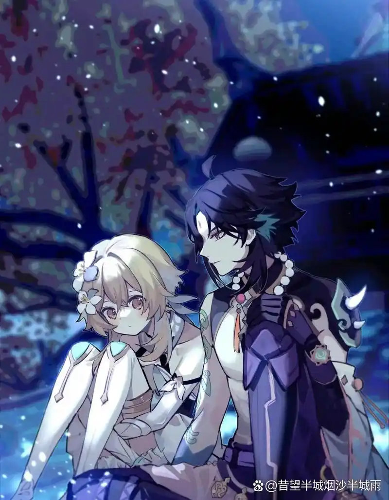 原神魈荧cp图集        好久没更新了,抽取来自小可爱的求图有喜坏哪