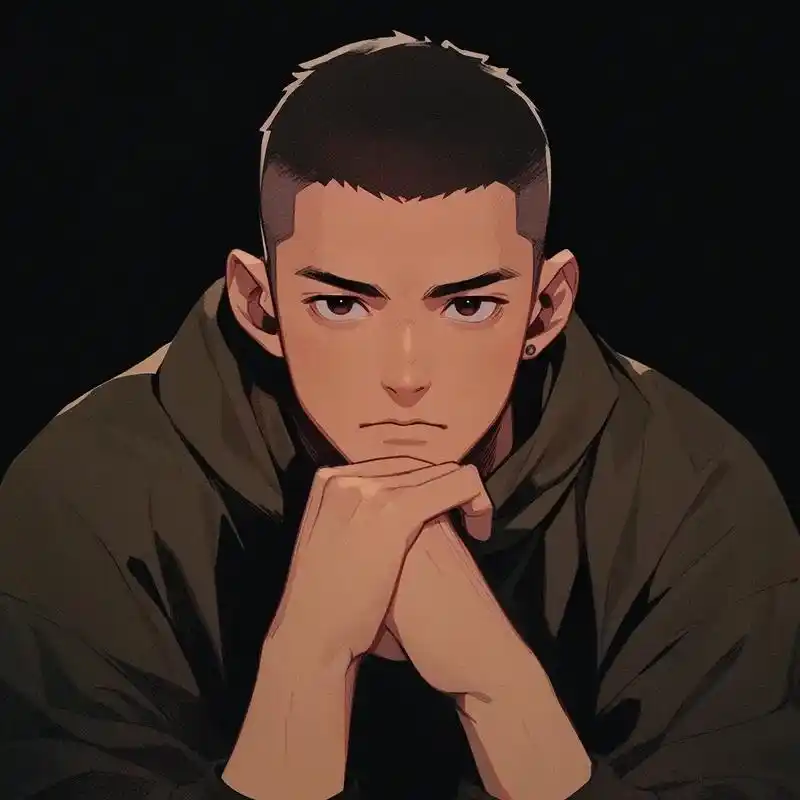 复古动漫男头.酷到没朋友#优质头像 #高级感 #ea7 #好 - 抖音