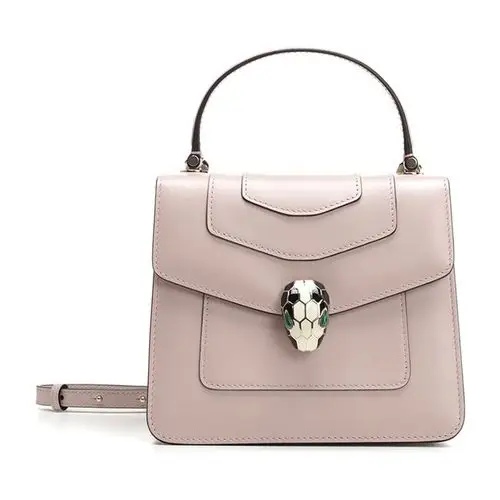 bvlgari/宝格丽 19年春夏 经典蛇头 简约大气 女包 女性 logo 手提包