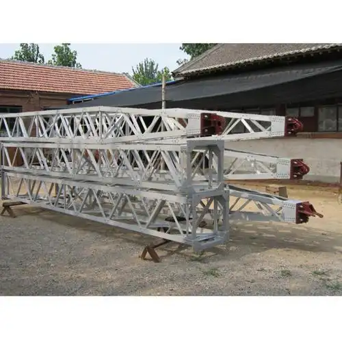 施工辅助用具锰钢内悬浮铁抱杆单抱杆扒杆格构式人字抱杆