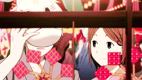 动漫情侣玩风车浪漫gif动图_动态图_表情包下载_soogif