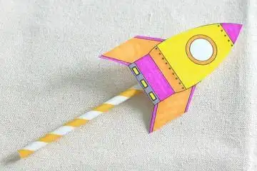 手工做航天飞船,火箭,宇航员,太空人