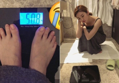 景甜自曝变胖,体重过百,让她非常苦恼