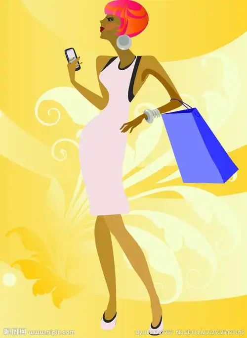 时尚女人卡通美女图片