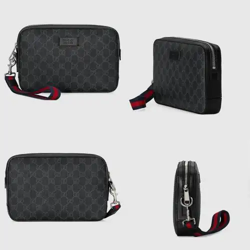 gucci 495562 k5rln 1095 gg supreme帆布男士手拿包