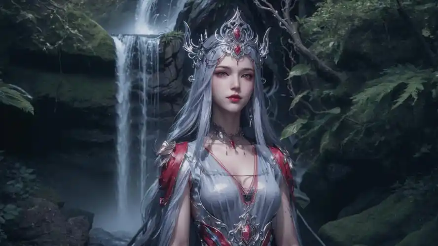 国漫女神三屏壁纸波塞西的海边等待