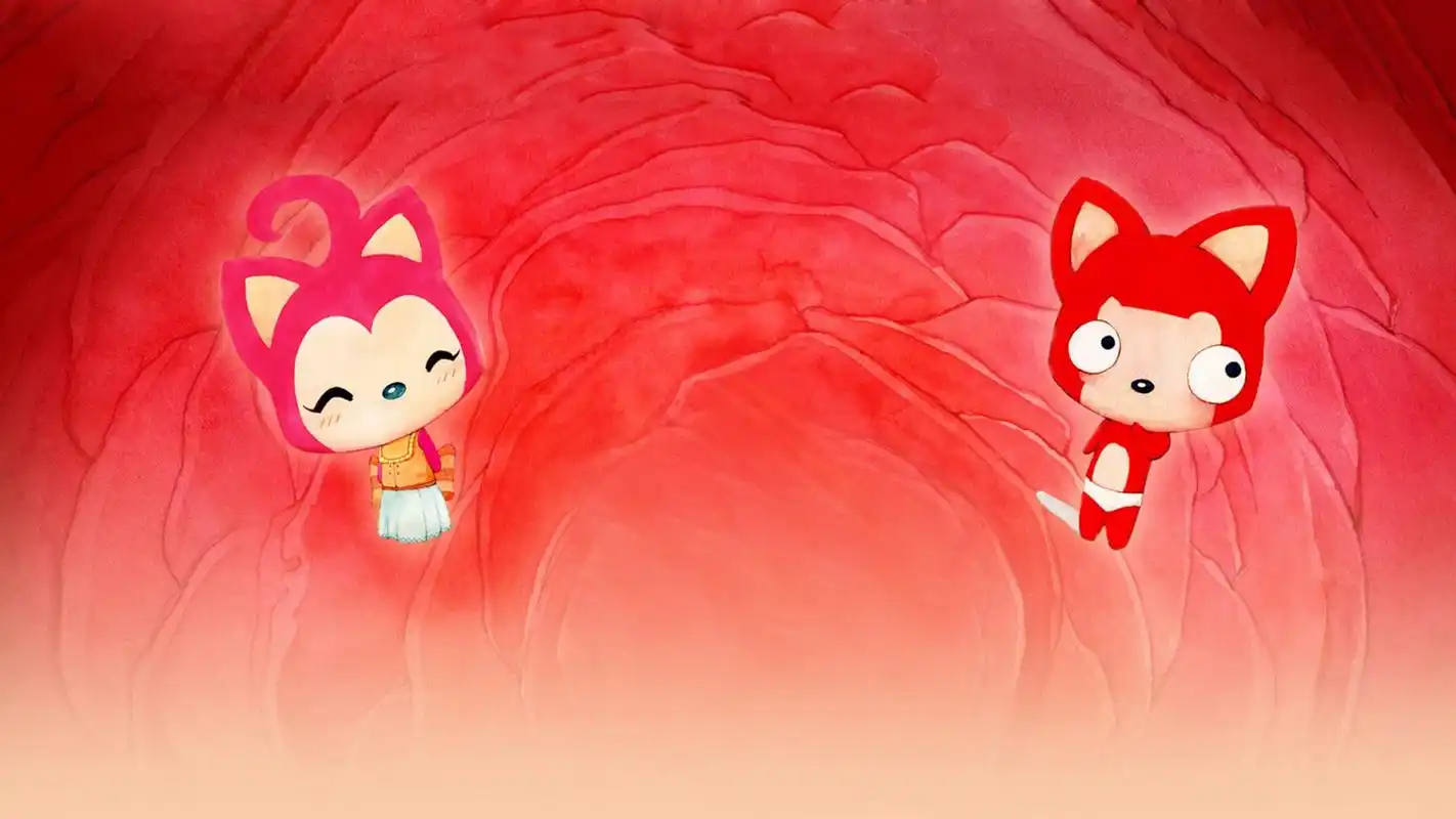 阿狸与桃子情侣桌面壁纸高清大图预览1920x1080_卡通动漫下载_美桌网