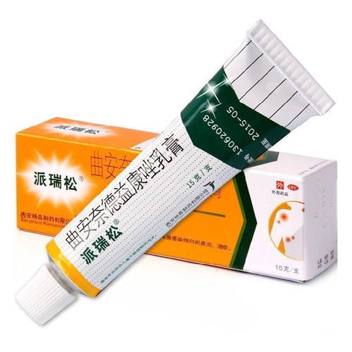 派瑞松 曲安奈德益康唑乳膏15g 真菌感染 皮炎 湿疹 股癣 1盒