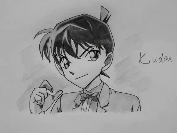 谁可以手绘一张柯南?