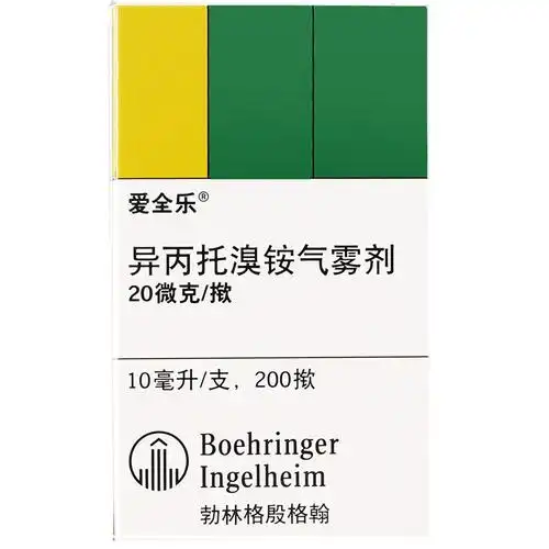 爱全乐 异丙托溴铵吸入气雾剂 20ug:10ml*200揿 用于慢性喘息型气管炎