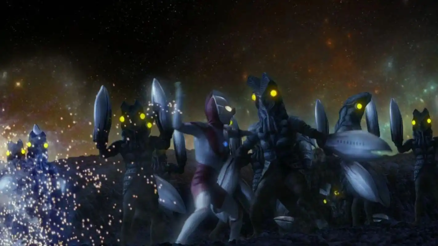 巴尔坦星人(初代奥特曼怪兽图鉴2) 别名:宇宙忍者 身高:50米 体重