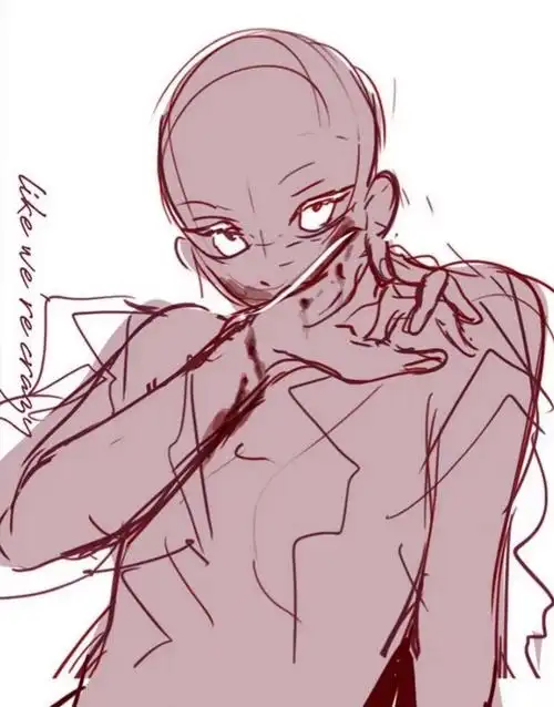 病娇人物主题的画风参考