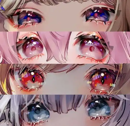 二次元眼睛  #绘画参考##五官参考