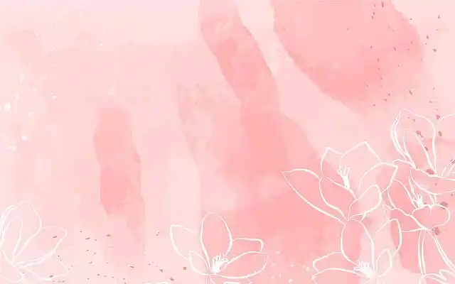 粉色水彩小清新线条花卉38三八妇女节女神节促销海报展板背景