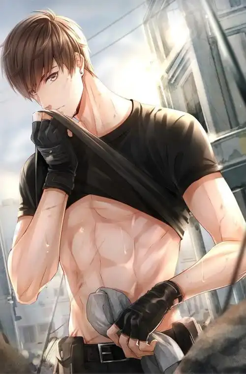 触站网提供人-肌肉男男孩子图片壁纸浏览,此图片壁纸由p站画师未知