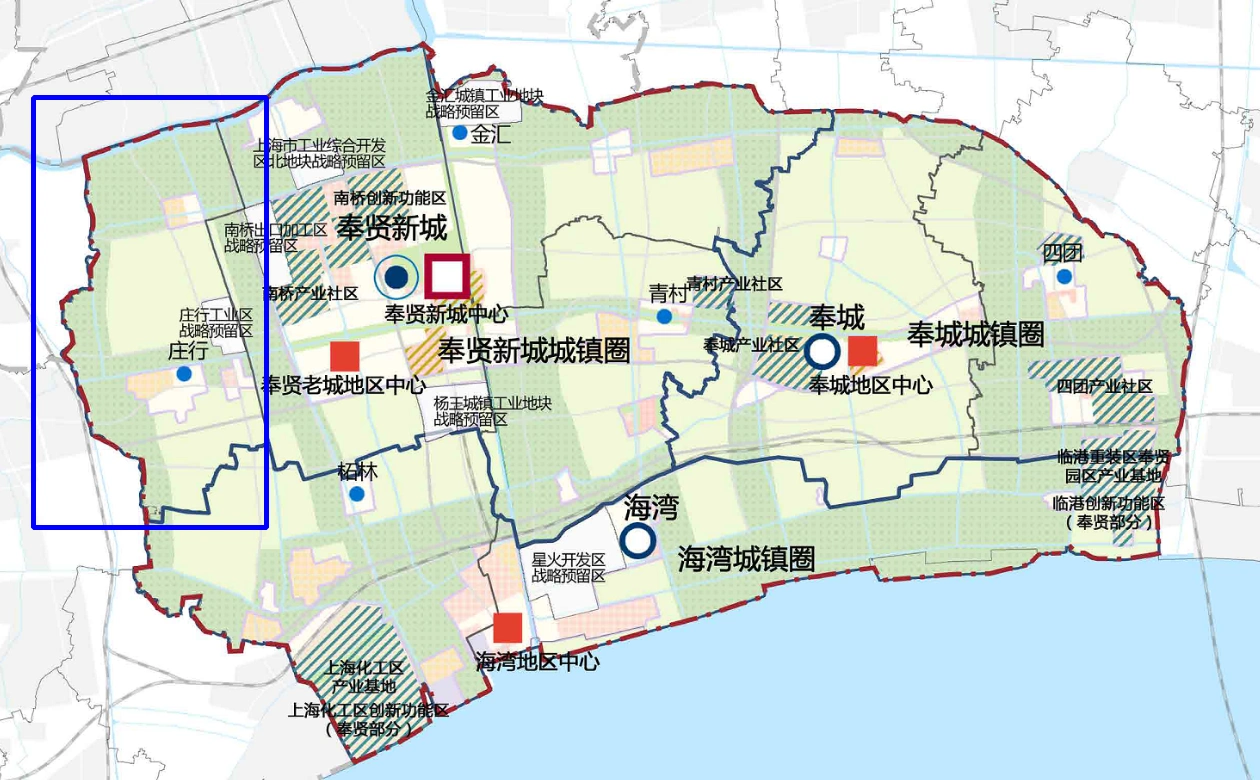 上海奉贤区庄行镇本是奉贤城区的西郊,最近也有四个征地公告