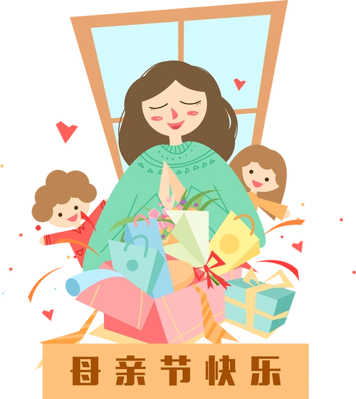 送妈妈母亲节礼物卡通手绘