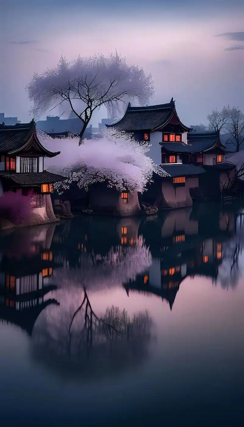 江南的雨分为两种,一种古镇烟雨,另一种为园林听雨!#图 - 抖音