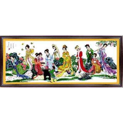 金陵十二钗十字绣十二大美女12金钗新款2020家用手工古代风景古典