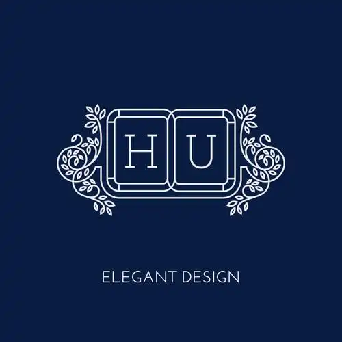 创意矢量微笑主题的字母设计