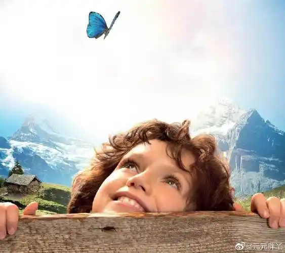 超喜欢这部电影#电影海蒂和爷爷#治愈系笑容,绝美的风景,暖心的故事