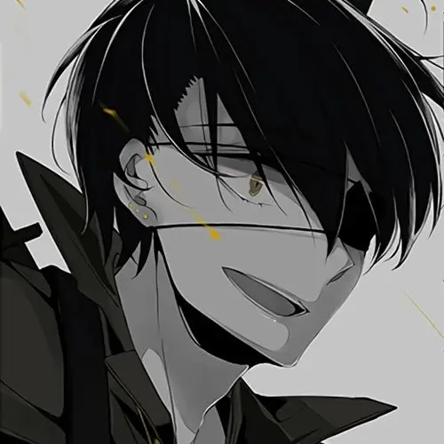 个性基友暗黑丧味血腥动漫男生头像图片