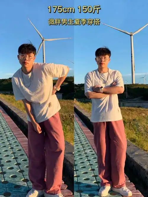 ootd175cm150斤微胖男生夏季清爽穿搭
